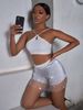 2025 Autumn New Sexy Hollow Out Bodycon Sparkling Waist Skirt For Women YX1235_ecoleips.com