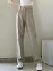 High-waisted Slim Straight-leg Jeans Women, Loose Fit, 2024 Spring/autumn New Style, Slimming, For Tall Individuals,_ecoleips.com
