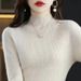 girl Plus Size Knitted Women, Half Turtleneck Base Shirt, Inner Layer, New Autumn And Winter Short Slim Fit Sweater For Women_ecoleips.com