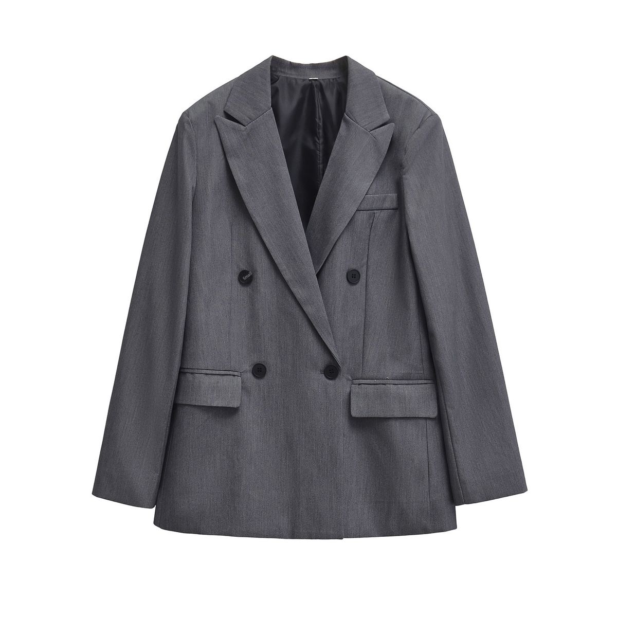 ZA Self-designed European American Style Women's Fashion Elegant And Intellectual Double-breasted Blazer_ecoleips.com