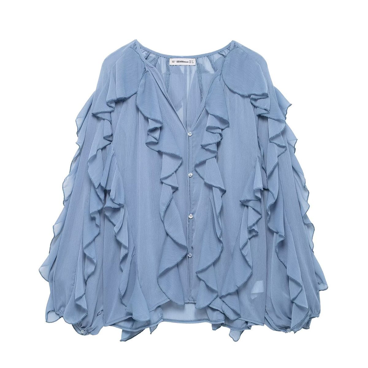 Layered V-Neck Blouse – Versatile Textured Shirt For Casual & Office Wear (Xs-L, 4 Colors) Afternoon Alchemy_ecoleips.com
