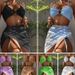 Women's Sexy 3-Piece Bikini Set - High-Waisted Swimwear With Short Skirt (Black, Blue, Pink, Red, Green, Violet, White)_ecoleips.com