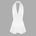 AC845 European And American Cross-border Sexy Deep V-neck Short 2025 New Low-cut Tummy-concealing Slimming Halter Neck_ecoleips.com