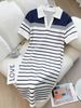 Yiyi Women's Striped T-Shirt Dress Summer 2025 New Cross Border Style Hot Selling Pullover Dress European American Fashion_ecoleips.com