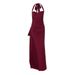 European And American Sexy Strap For Women 2025 Summer New Light Luxury Elegant Waist Slimming High Slit Long Dress_ecoleips.com