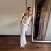 Summer New Style Women's Sexy Strapless Rhinestone High Waist Slim Fit Strappy Solid Color Dress Hot Girl Fashionable_ecoleips.com