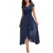 New European And American Foreign Trade Lace Party Gown, Long Evening Dress, Bridesmaid Dress_ecoleips.com