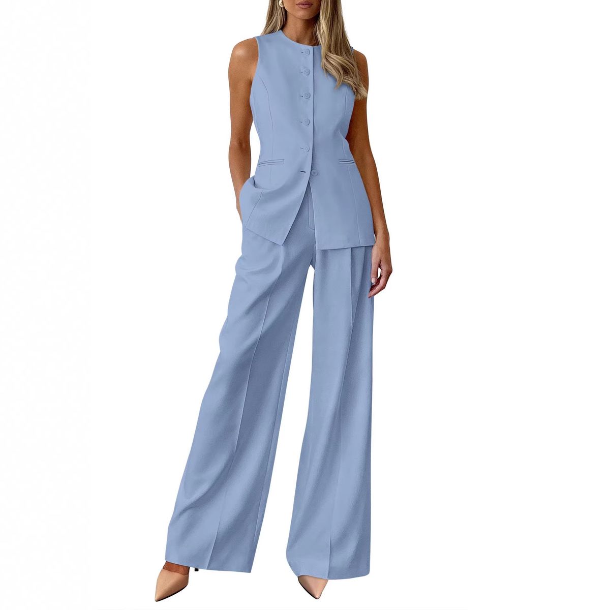 Women's 2 Piece Set Formal Casual Suit Jacket Summer Outfit Relaxed Everyday Wear Versatile Comfortable Feshion Trend_ecoleips.com