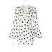 Elegant Deep V-Neck Flared Sleeve Bodycon Dress With Polka Dot Print For Women, Stretchy Polyester Spandex Fabric, Comfortable And Sexy Fit For Party_ecoleips.com
