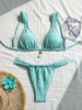 Women's Clothing Metal Jewelry Two-Piece Bikini Set Sexy Style Vacation Fabric Regular Fit For All Seasons_ecoleips.com