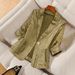 Women's Clothing Three Quarter Sleeve Suit Jacket, Thin, New Style, Elegant, Fashionable And Casual Blazer_ecoleips.com