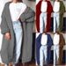 Oversized Longline Cardigan – Chunky Knit Open Front Coat With Crochet Detail (S-3XL, 10 Colors)_ecoleips.com
