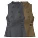 Cross-border European And American Women's Fashion INS Popular Sleeveless Double-breasted Button Top_ecoleips.com