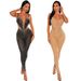 Women's Clothing fashion women's hot diamond sexy slim fit arm wrapped suspender jumpsuit_ecoleips.com