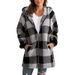 Women's Clothing Soft Fleece Zip-Up Hoodie Coat For Women – Plaid Long Sleeve Jacket With Pockets (8 Colors, S-6XL, Comfort Fit)_ecoleips.com