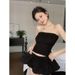Off-Shoulder Camisole For Women, Summer Pure Desire Hot Girl Sexy Tube Top, Thai Style Niche Wrapped Chest Outerwear_ecoleips.com