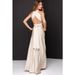 Cross Back Sexy Strapping Long Dress_ecoleips.com