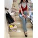 3th Morning Layering Essential Korean Style V-Neck Slim Fit Short Knit Camisole ZY2833_ecoleips.com