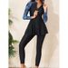 Front Zipper Surfing Swimsuit Dress & Beach Pants 2025 Women 2-Piece Sun Protection Swimwear Female Sport Diving Swimming Suits_ecoleips.com