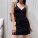 Pure Desire Retro Printing V-neck Suspender Dress Women's Summer New Floral Suspender Dress Women's Clothing_ecoleips.com