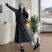 Autumn New Korean Fashion 2-Piece Printed Maternity Dress For Pregnant Women_ecoleips.com