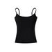 Latte Girl Women's Padded Tank Top Solid Color Versatile Inner Wear Beautiful Back Sports Yoga Vest_ecoleips.com