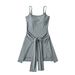 Women's Clothing Pure Desire Style With Chest Pad Waist Lace Up Suspender Dress Summer New Hot Girl Design Two Piece Short Skirt_ecoleips.com