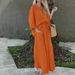 Women's Casual Loose Dress Two Piece Set Solid Color_ecoleips.com