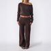 Diyun European American Casual Sports Long Sleeve Sweater And Pants Set Women's Clothing 2025 Autumn Winter_ecoleips.com