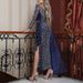 Women's Clothing Spring And Summer Long Sleeve Sequined Swing Dress_ecoleips.com