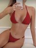 New Sexy Lace-Up Bikini Swimsuit Beach Vacation Women's Clothing Bikini Set_ecoleips.com