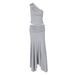 European American Ins-style Women's Clothing, Solid Color One-shoulder Sleeveless Crop Top And High-waisted Pleated_ecoleips.com