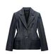 Women’s Clothing Style New Style Temperament Commuting Lapel Waist Slim Suit Denim Three Piece Suit_ecoleips.com