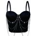 Aria Basics Aria Basics European And American Cross-Border Tassel Chain Camisole Summer Performance Stage Sexy Stylish Slimming Fishbone Corset_ecoleips.com