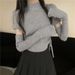 girl Red Christmas Sweater For Women In Their Zodiac Year, Autumn And Winter Design Sense, Drawstring Base Knitted Top With_ecoleips.com