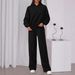 New Autumn And Winter Women's 2 Piece Casual Hooded Fleece Sweatshirt Sports Suit_ecoleips.com