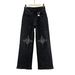 Women's High-Waisted Rhinestone Embellished Denim Jeans Heavy Duty Loose Fit Slimming Wide Leg Trousers European Style Trendy 2026 Spring Autumn_ecoleips.com