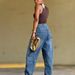 Women's Clothing Women's Tapered Jeans Multi Pocket Deconstructed Patchwork For Formal & Casual For Women_ecoleips.com