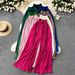 Women's High Waist Straps Casual Pants Summer Wear Slimming Wide Leg Pleated plus Size Slightly Fat Cover Drape_ecoleips.com
