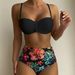 Women's Clothing Bikini Printed High Waist Split Swimsuit Female Tube Top Bikini_ecoleips.com