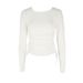 AC500 T-shirt 2024 Base Shirt Low Collar Spring And Autumn New Long Sleeve Top Fashionable Slim Fit Women's Clothing_ecoleips.com