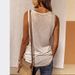 2021 Wish Cross-border Independent Site Summer New Women's Loose-fitting Thin Solid Color Sleeveless Tank Top_ecoleips.com