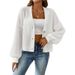 Autumn And Winter Women's Sweaters Woven Simple Short Buttons Cardigans Sweaters Jackets Tops Wholesale_ecoleips.com