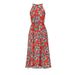 2021 Women's Summer Sexy Fashion Milk Silk Floral Print Long Dress European And American Style_ecoleips.com