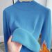 Women's Fleece-Lined Knit Sweater Semi-Turtleneck Winter Warm Thickened Thermal Underwear Soft Comfortable Long Sleeve Tops_ecoleips.com