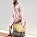 Women's Clothing New Five Point Sleeve Striped Cardigan Lapel Shirt Dress_ecoleips.com
