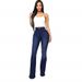 Women's Classic High-Waisted Slim Fit Denim Trousers Bulk Discounts Available_ecoleips.com