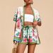 European And American Women's Fashion 2 Piece Set Tropical Print Short-Sleeved Top And Short Style New 2026_ecoleips.com