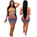 Women's clothing sexy suspenders with hot rhinestones and hip-hugging slim skirt for women, fashionable casual party dress_ecoleips.com