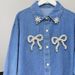 Women's Clothing Fashion Denim Jackets Jackets Retro Tops_ecoleips.com